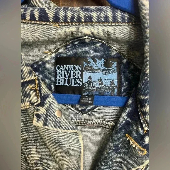 Vintage 90’s Statement Piece Flower Bedazzled Jacket- Rare- Peak 90’s-size: XL - Picture 7 of 16